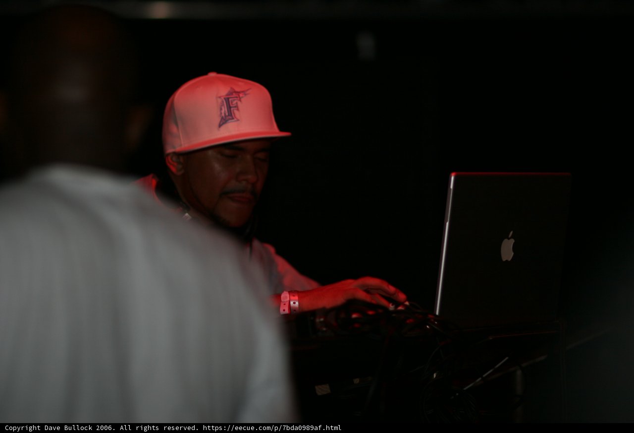 DJ Craze rocking a baseball cap