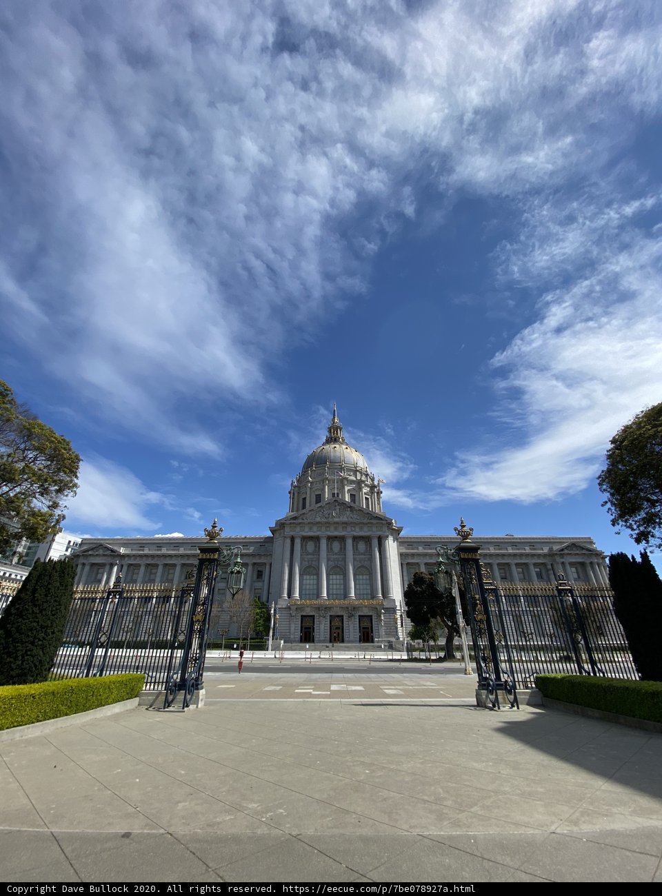 The San Francisco State Capitol against a Beautiful Blue Sky