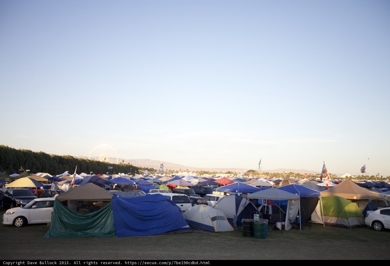 Camping at Coachella