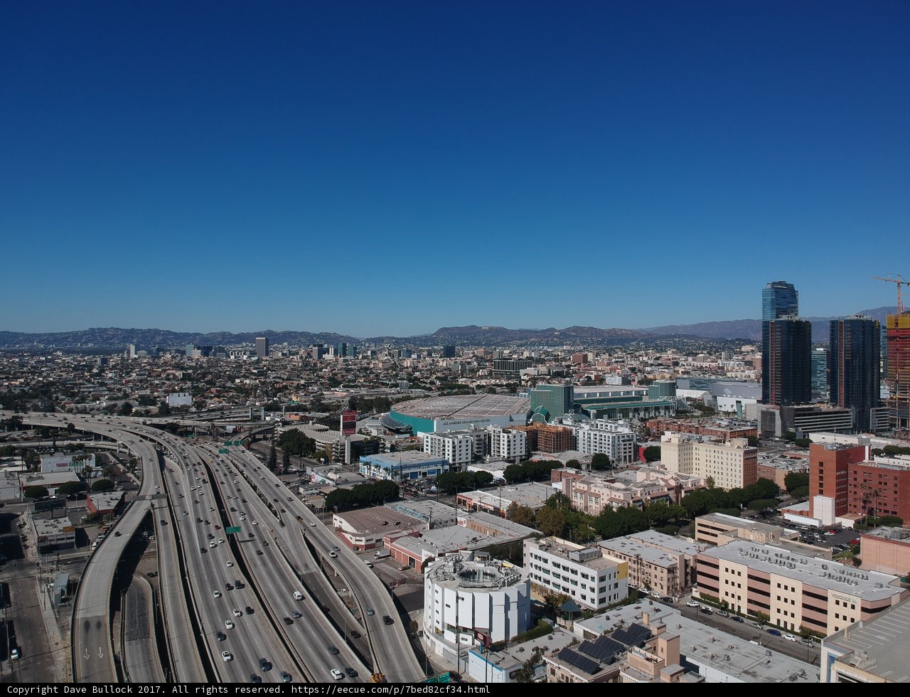 Los Angeles Cityscape from the Top of Convention Center