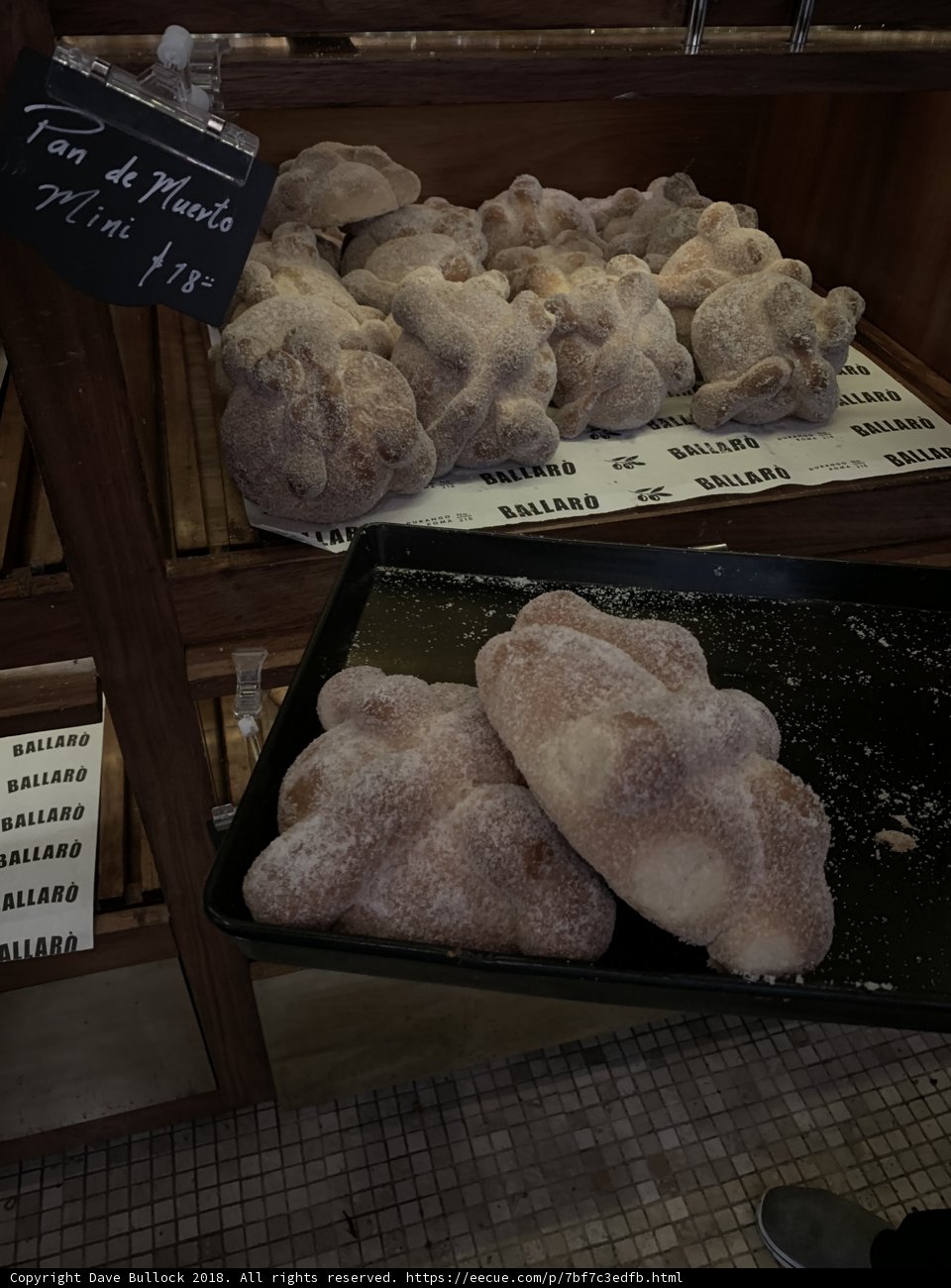 Delicious pastries on display