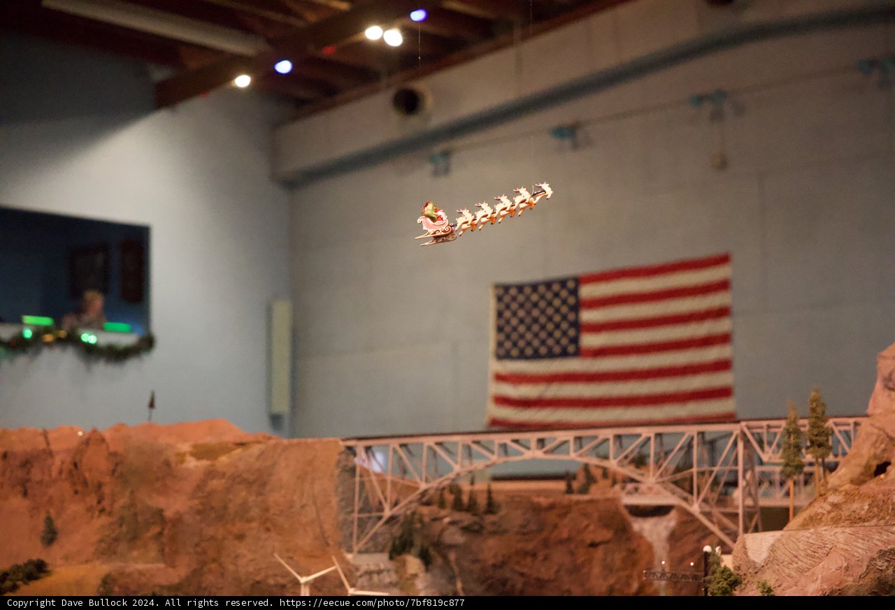 Santa's Flight over Walnut Creek