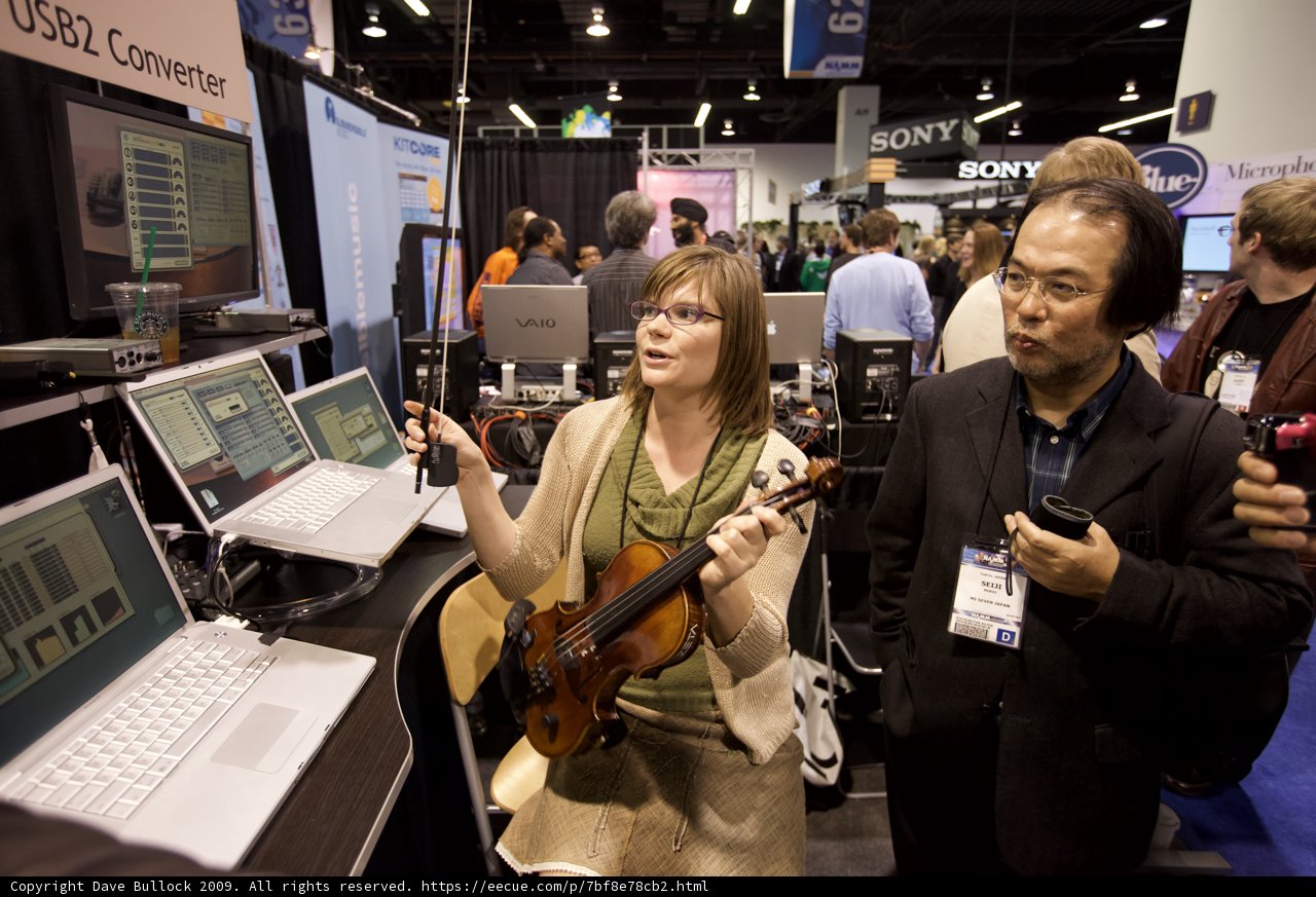 Violinist in the Electronics Store