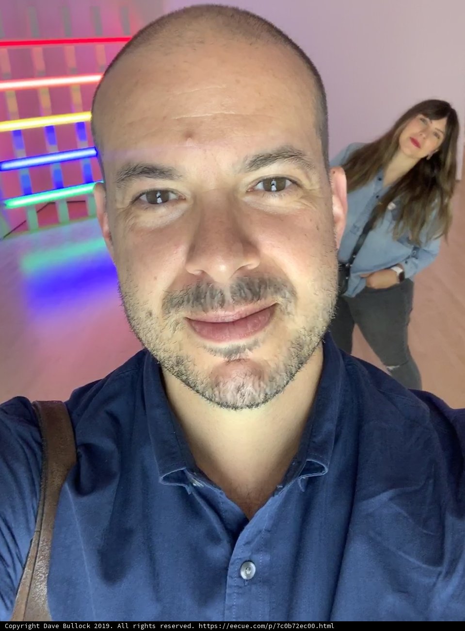 Colorful Wall Selfie