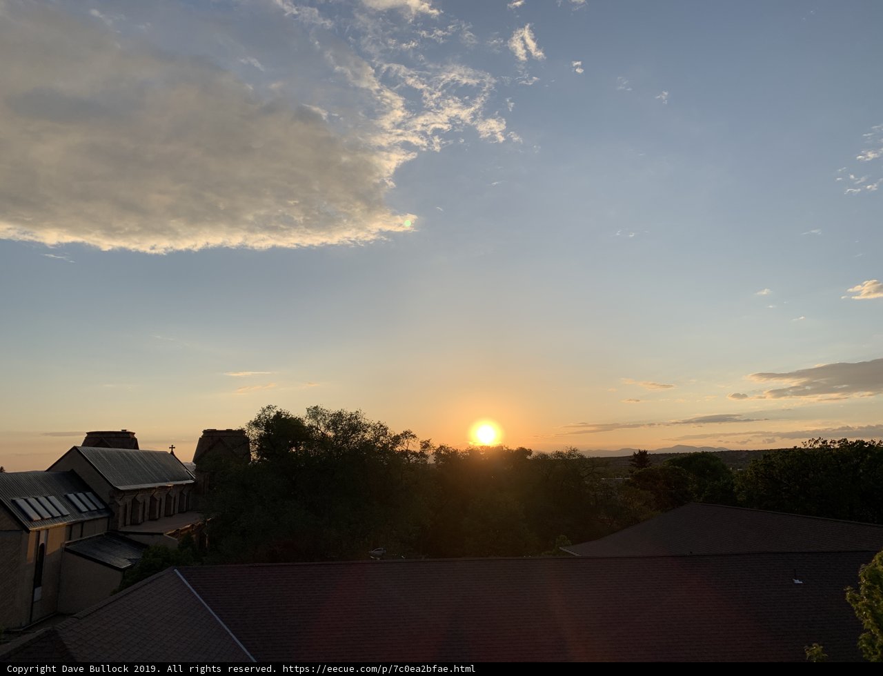 Setting over Santa Fe