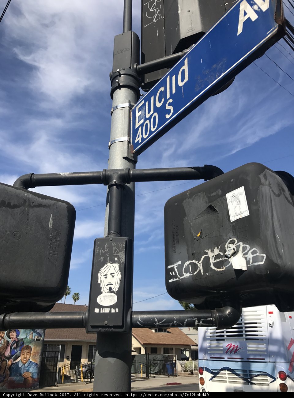 Man on a Street Sign