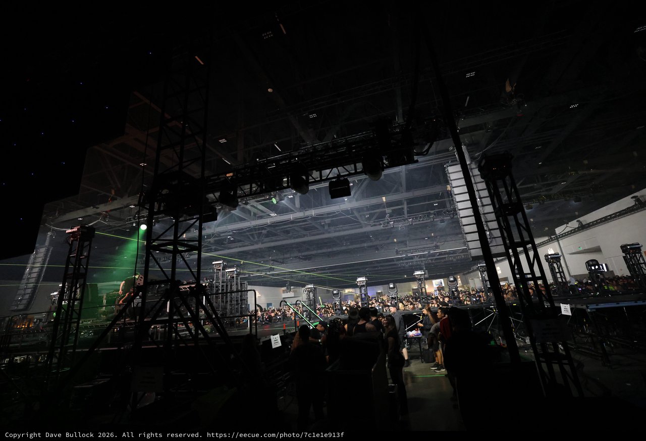Green Laser Light Show at Wobbleland 2026 Festival