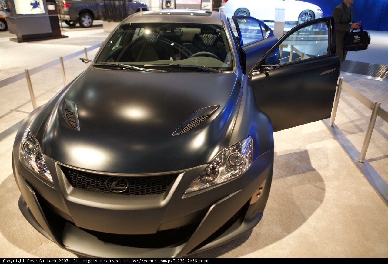 Sleek Black Coupe on Display at LA Auto Show