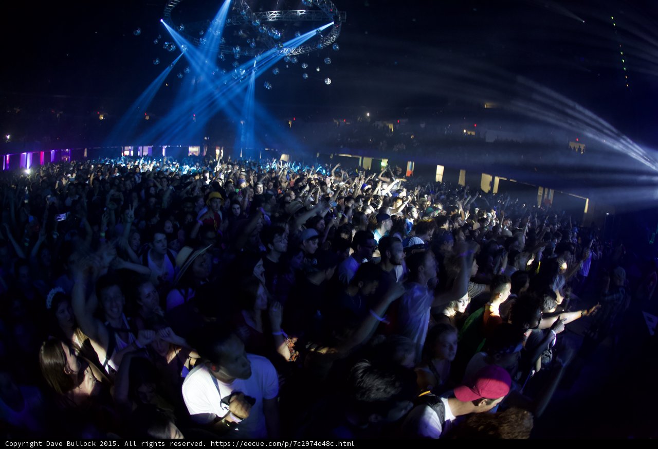 Crowd Panorama Spotlights