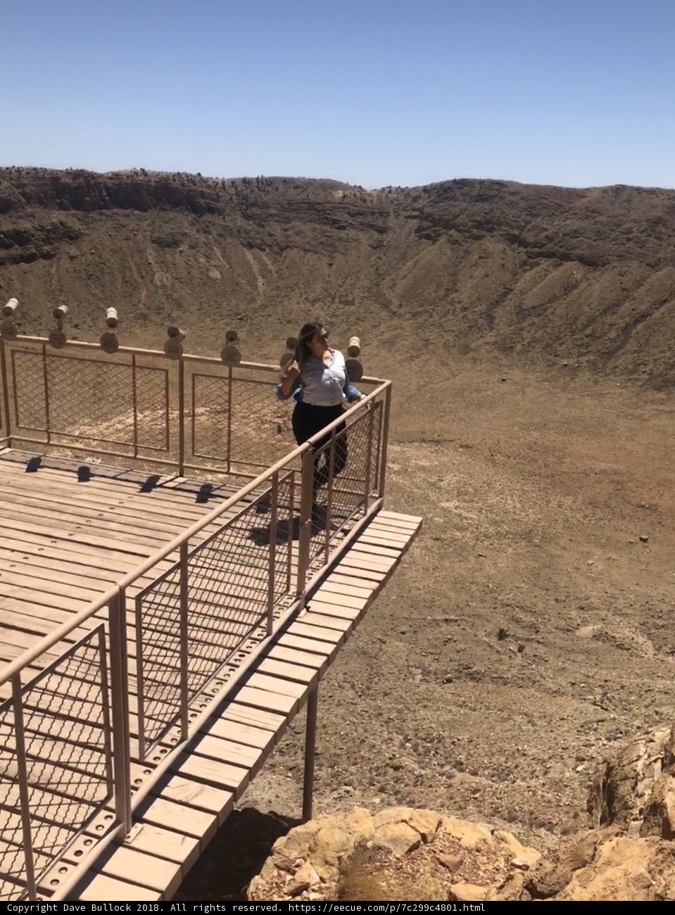 Woman Conquering the Crater