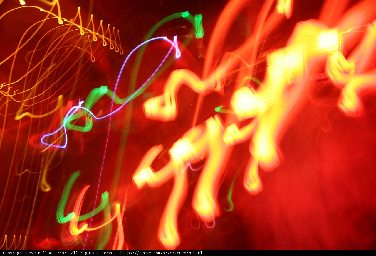 Red and Green Neon Lights