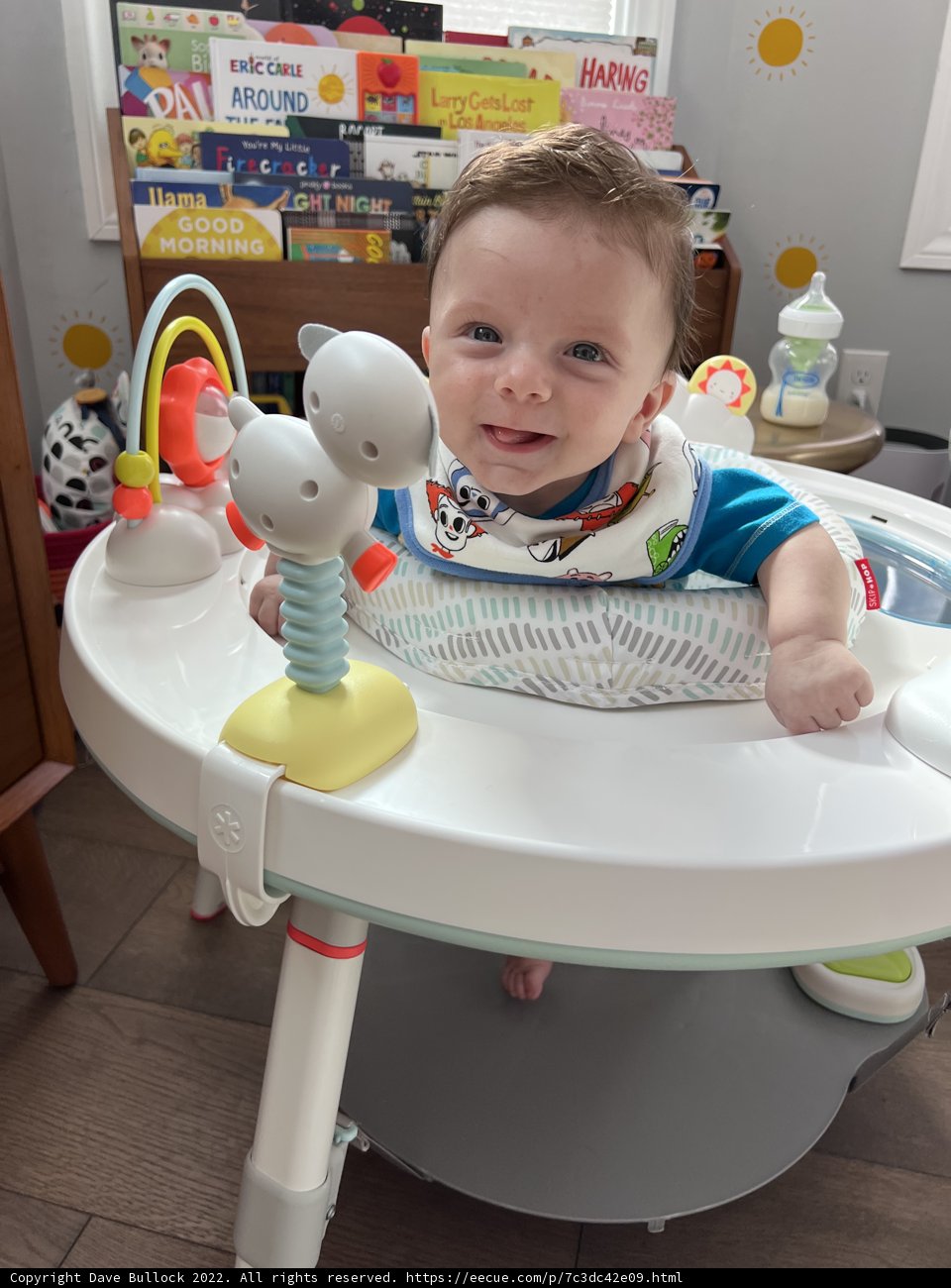 Baby Wesley in his Highchair