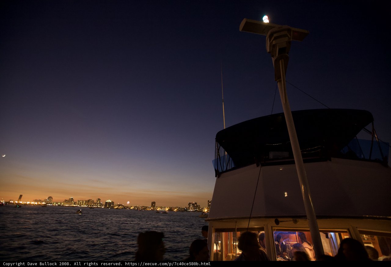 Nighttime Boat Ride with Friends
