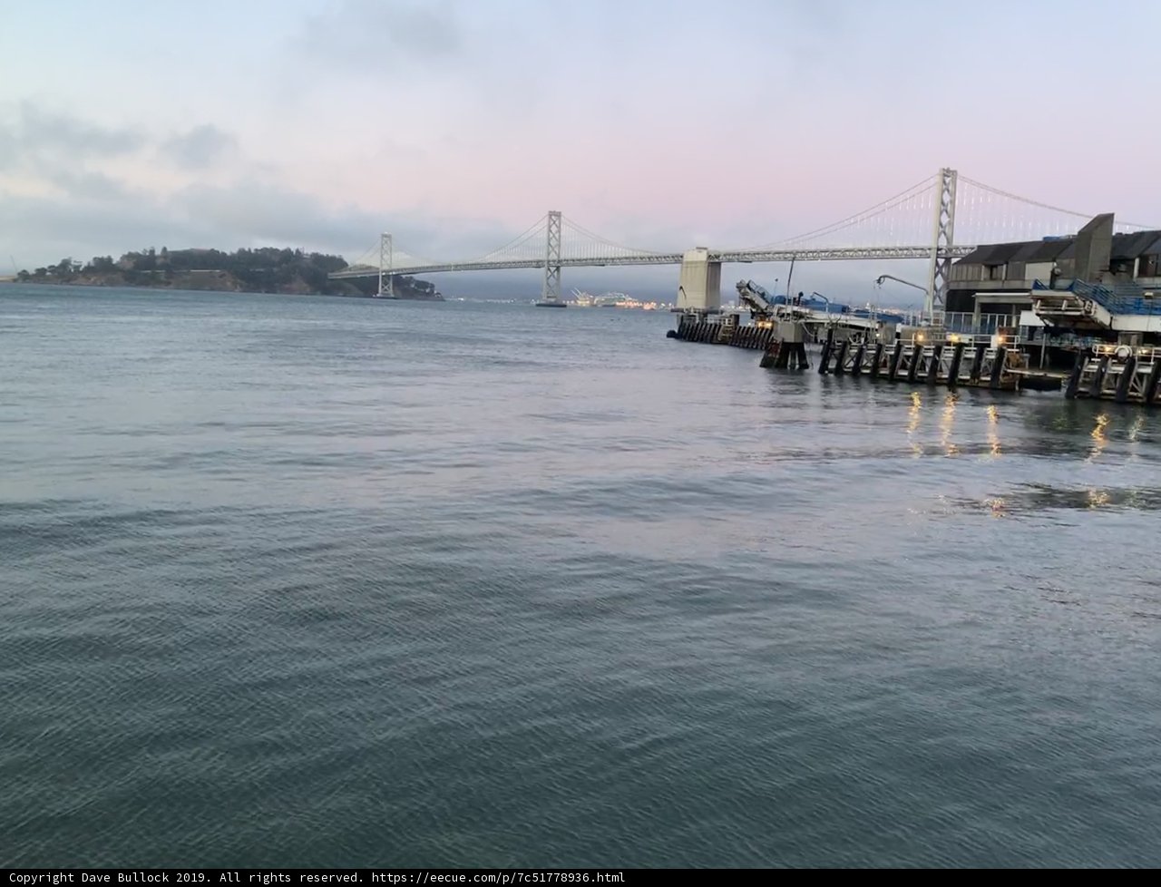 Sunset over the Bay Bridge