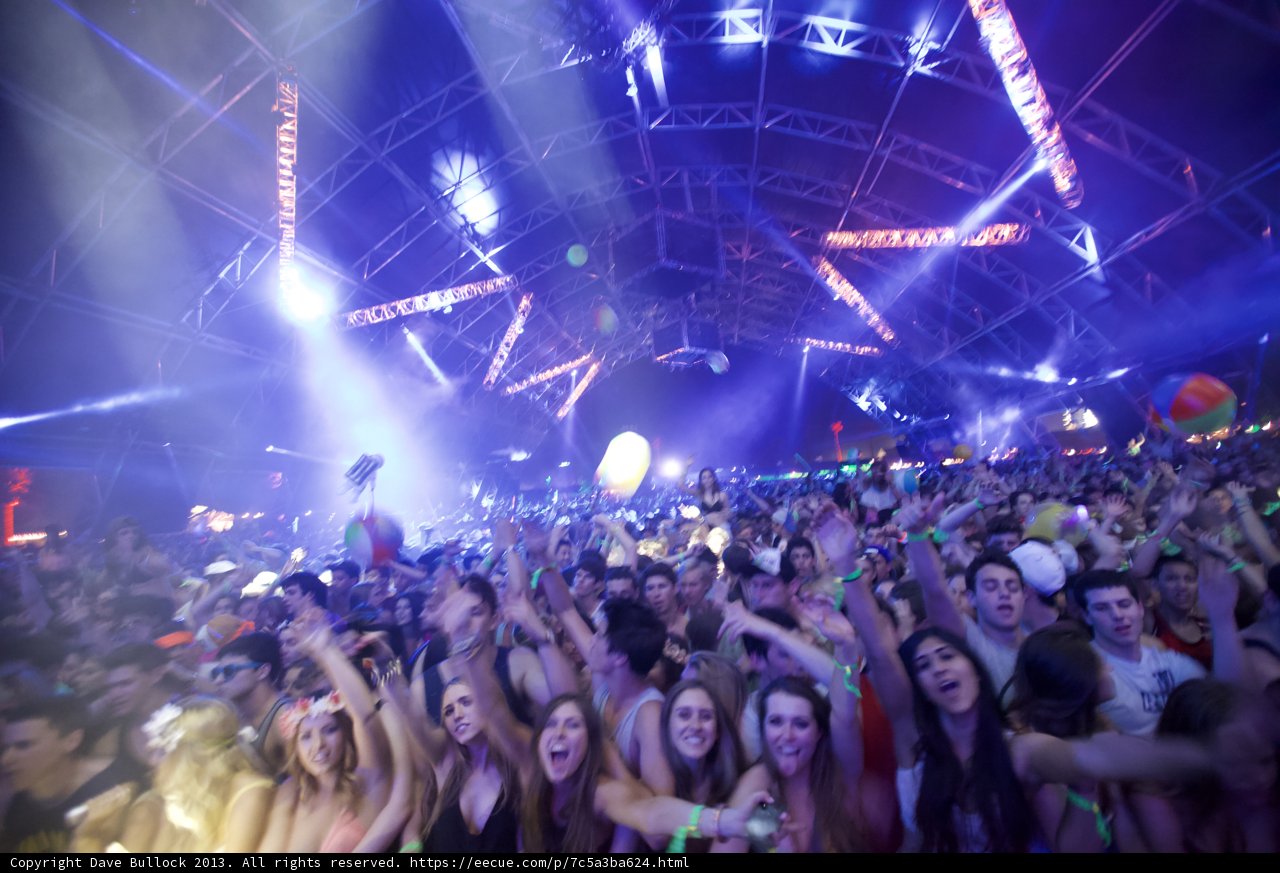 Urban Concert Crowd at Coachella Weekend 1