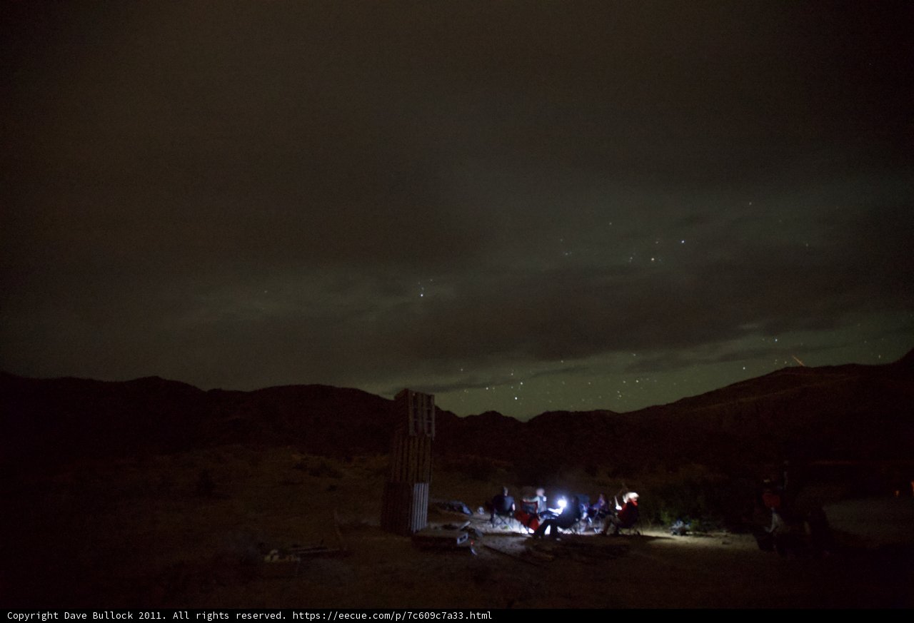 Desert Night Skies & Bonfire Delights