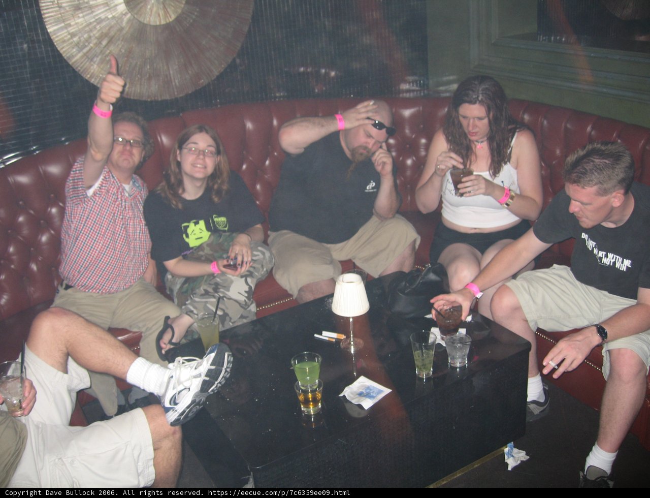 Nightclub Gathering on Sofa