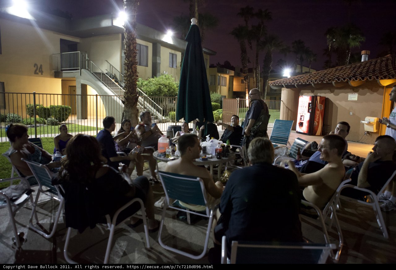 Nighttime Dining with Friends