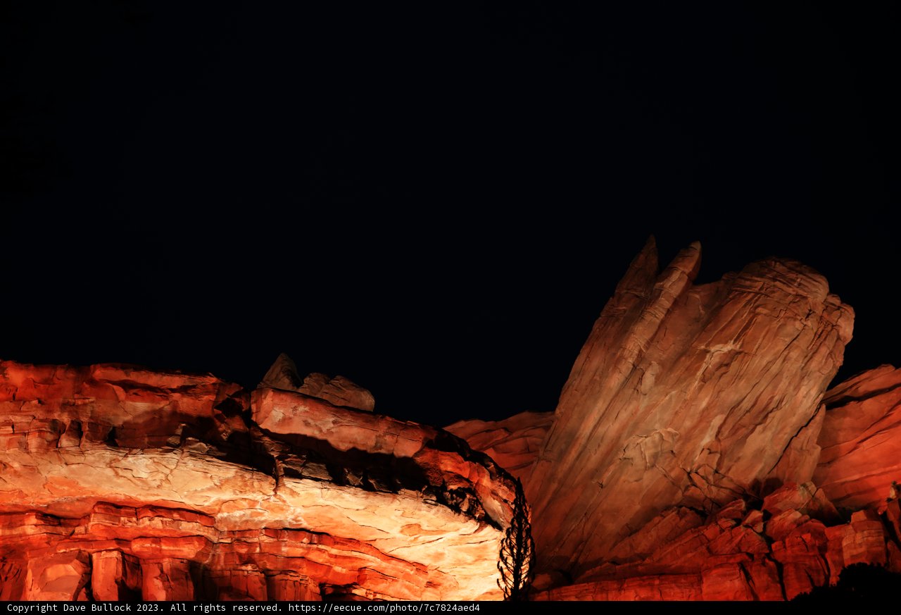 Enchanted Night at the Rock Formation