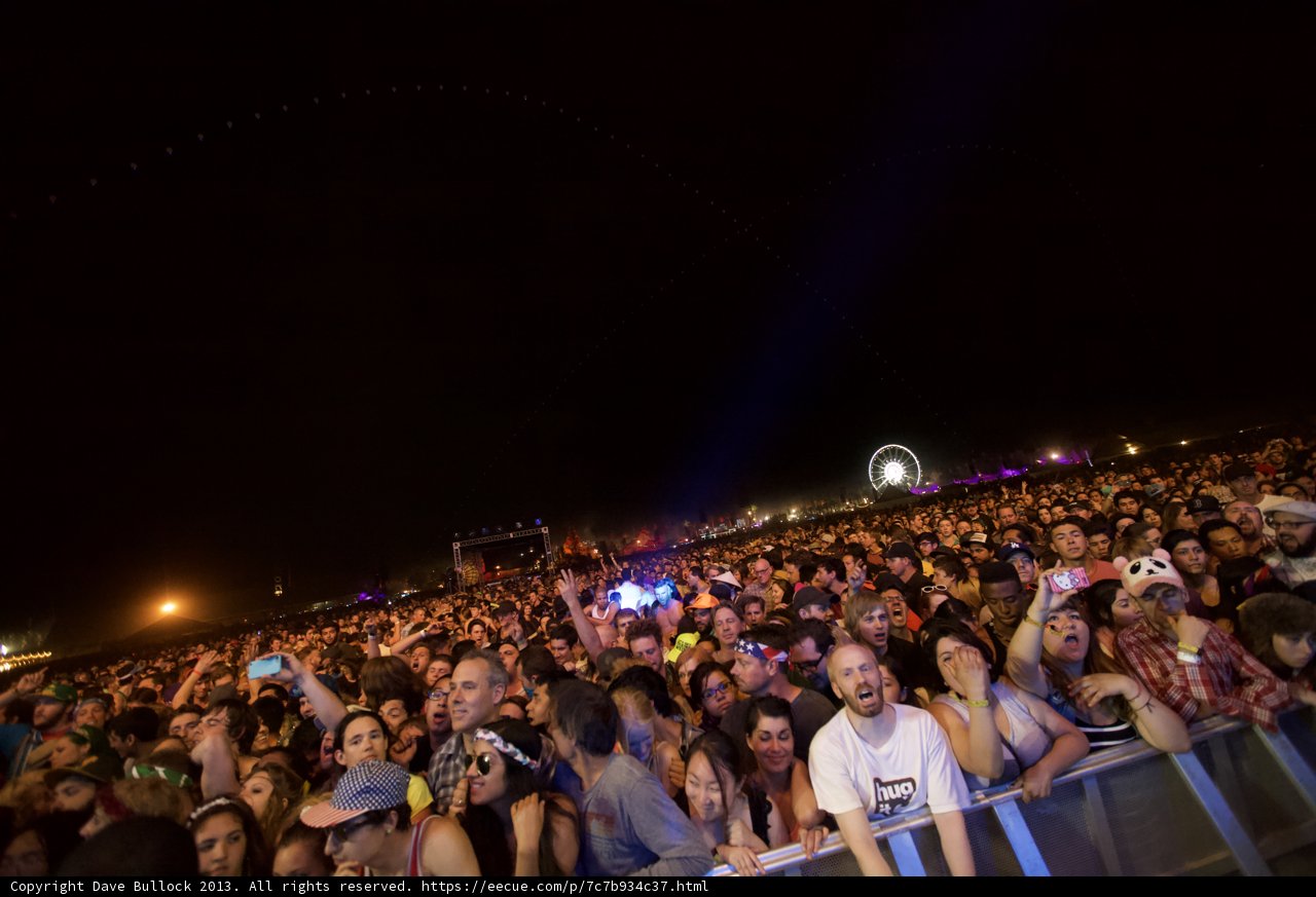 Coachella Crowd Lights Up the Night Sky