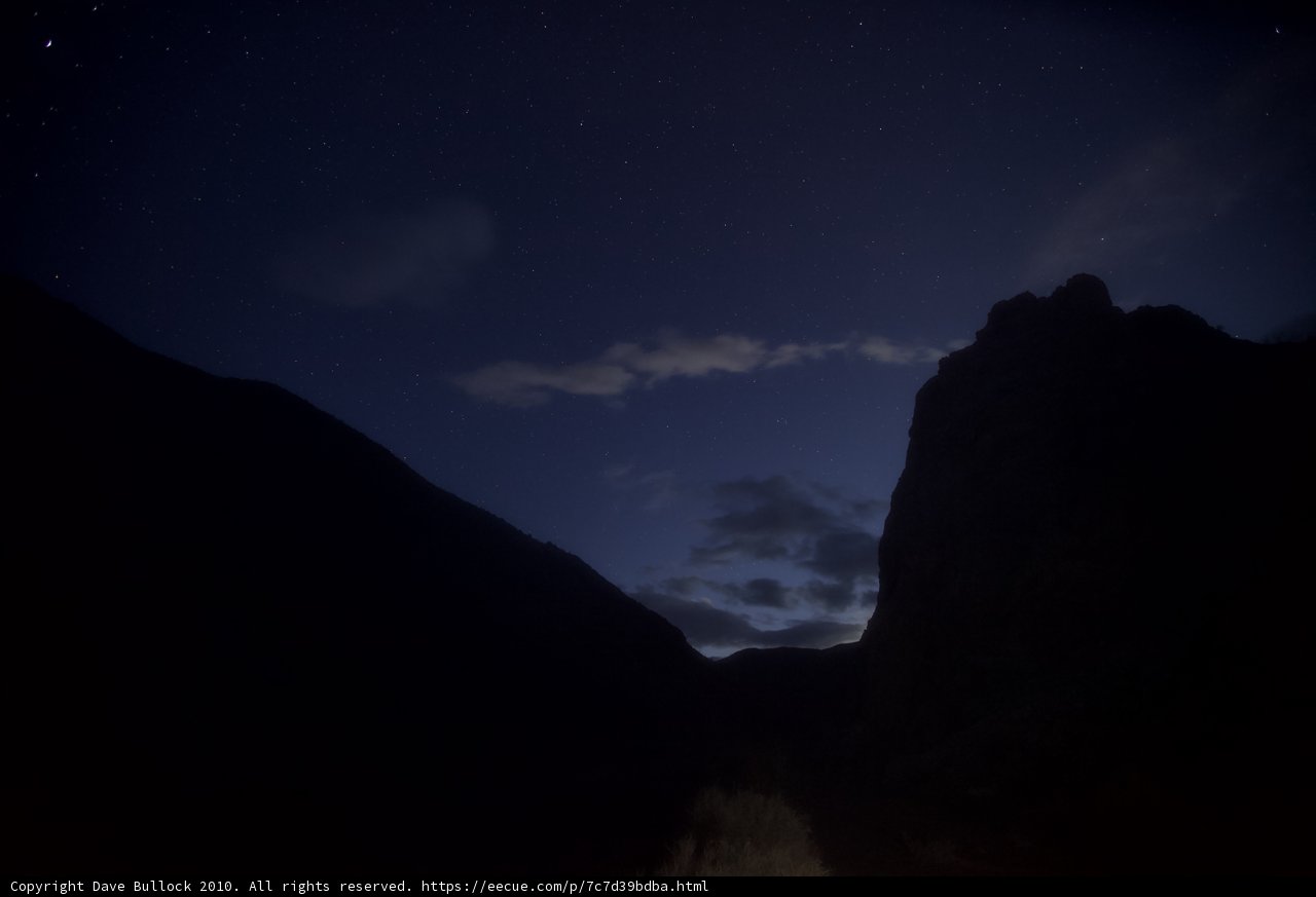 Starry Night Over the Mountains