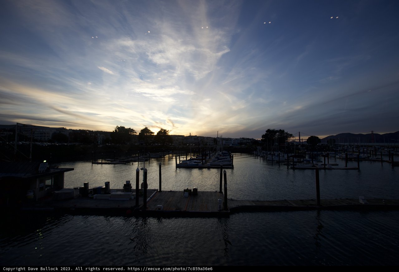 Sunset Bliss at Fort Mason Marina - December 2023