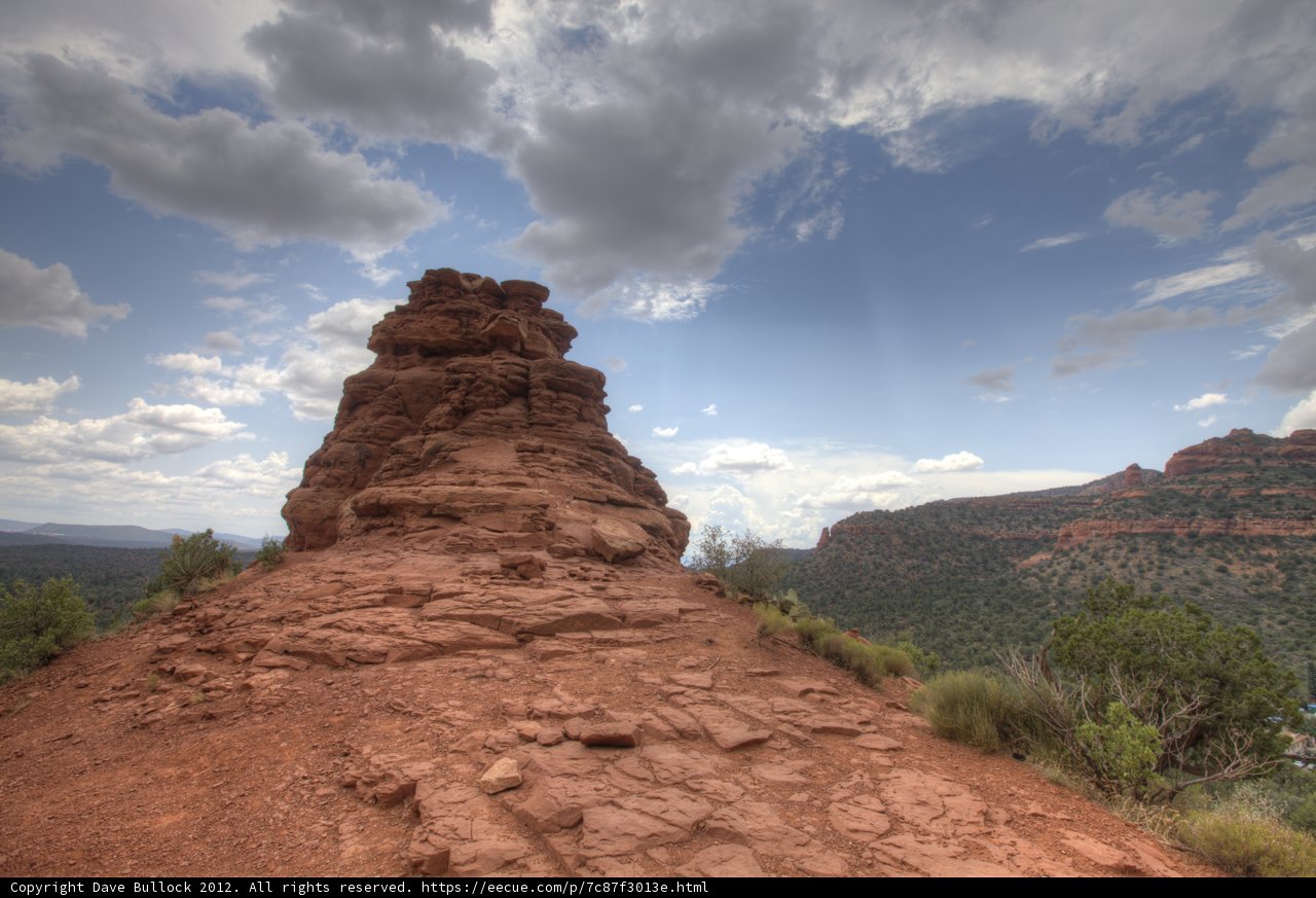 Majestic Rock Formation on the Sedona Mountainside