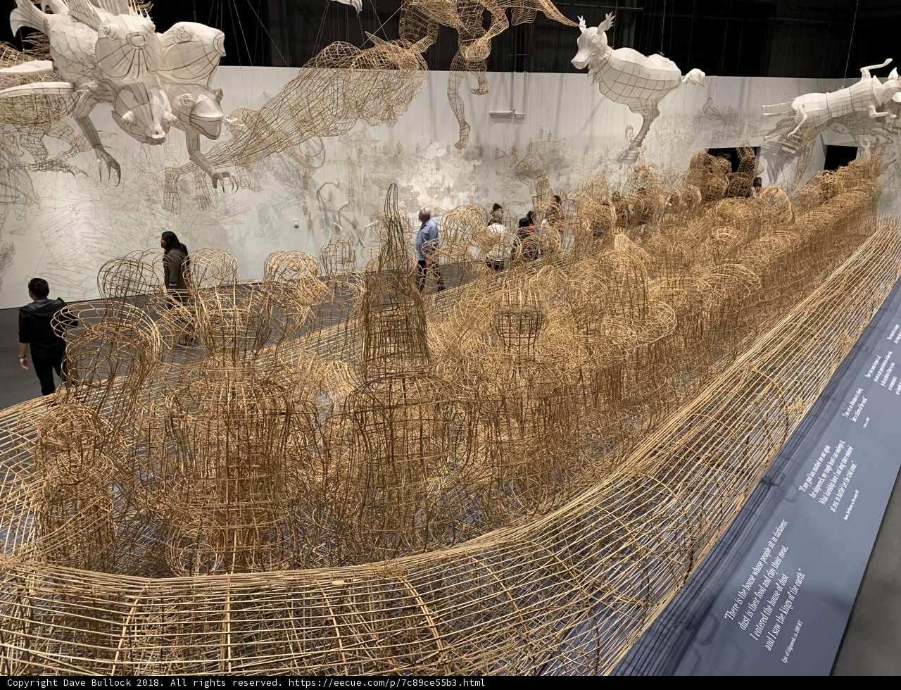 Sticks and Wire Sculpture Takes Center Stage in Museum Window Display