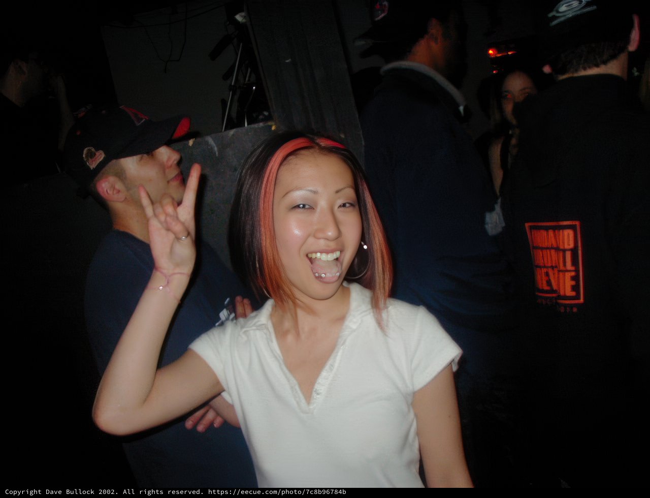 Pink-haired Woman Photobombs Group