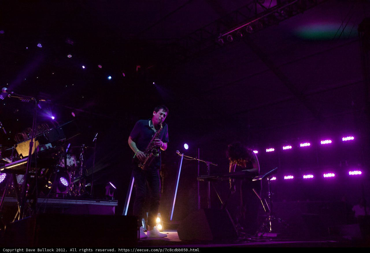 Rocking Out Under the Purple Spotlight