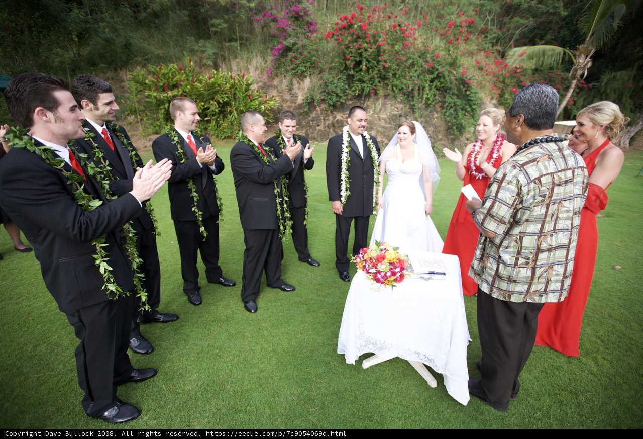 Outdoor Wedding Ceremony in Hawaii