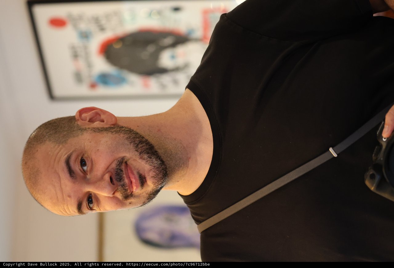 Portrait of Artist in Gallery Setting