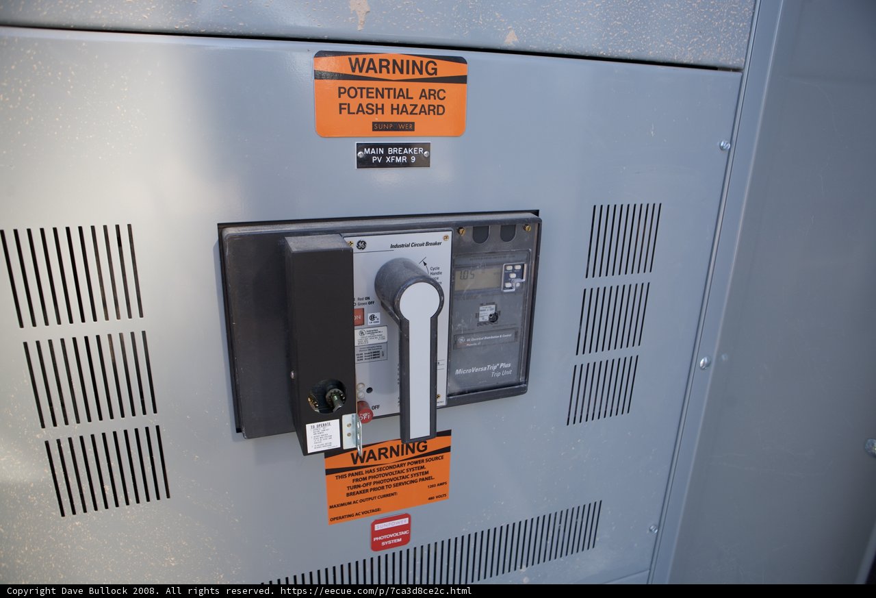 Warning Sign on Power Panel