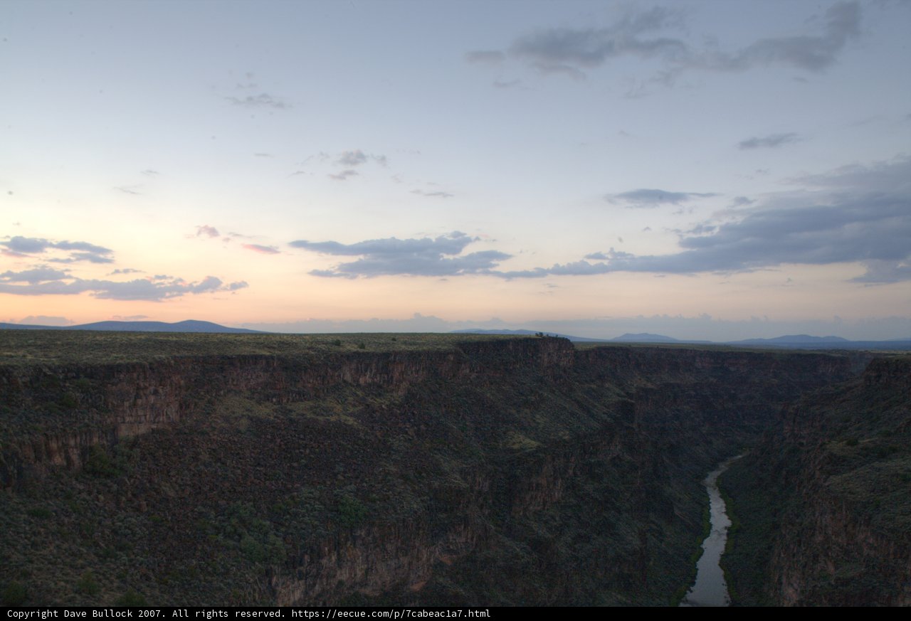 Sunset Over the Canyon