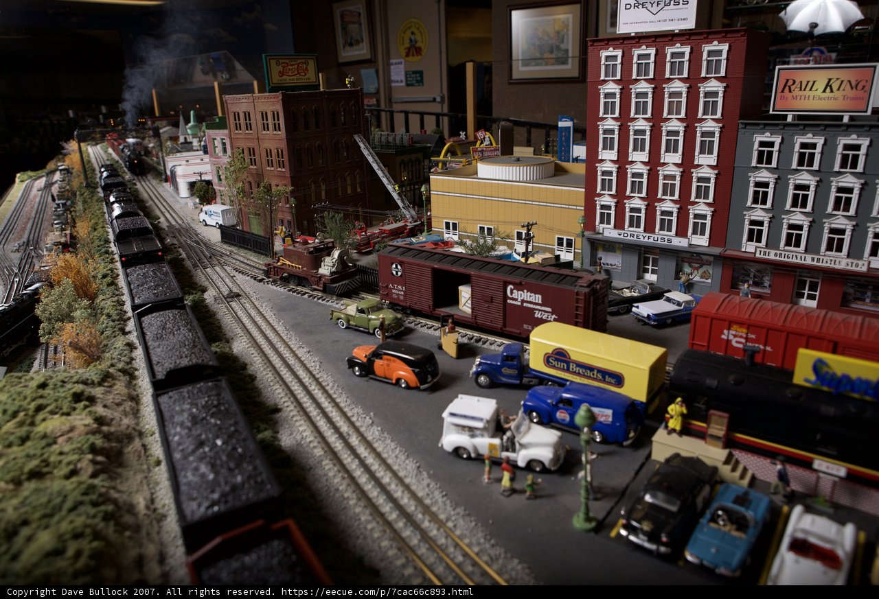 Urban Train Set Diorama