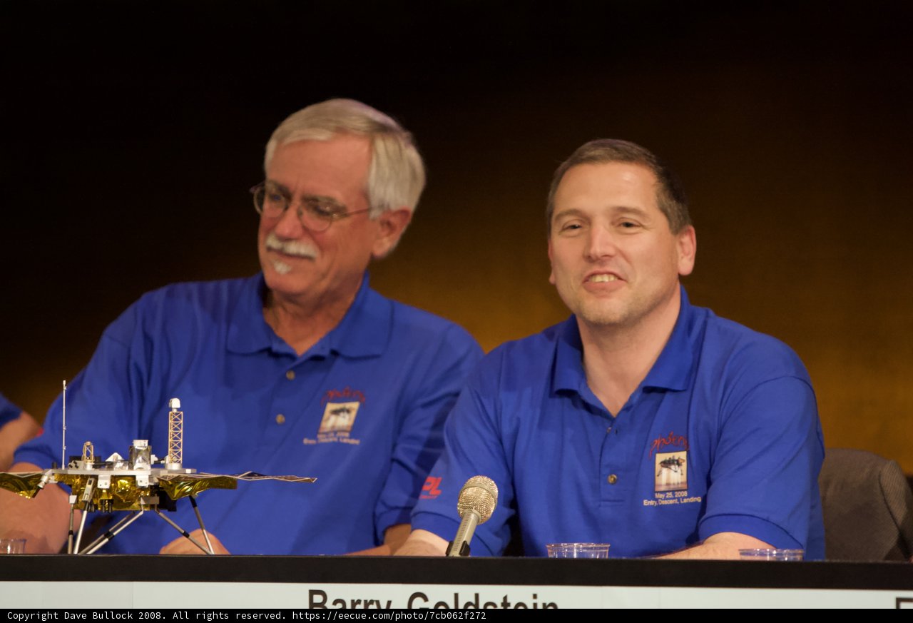 Phoenix Landing Press Conference: Two Men at the Mic