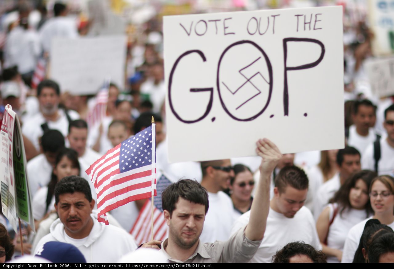 Vote Out the GOP Protest Sign