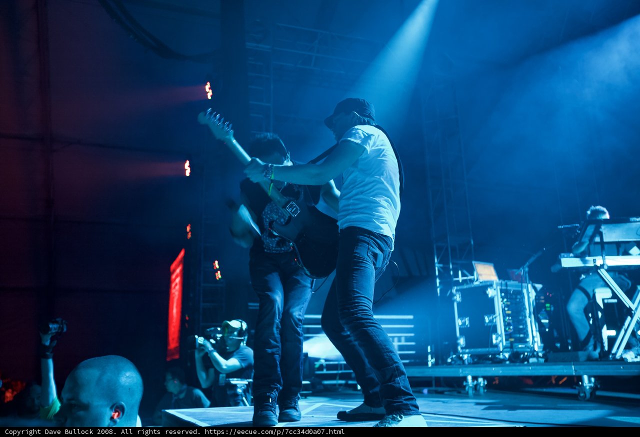 Rocking out with Blue Lights