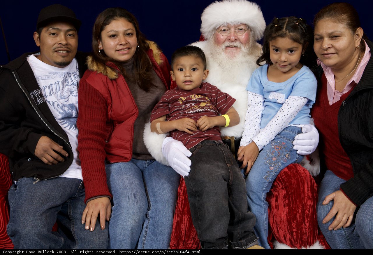 A Festive Family Gathering with Santa Claus
