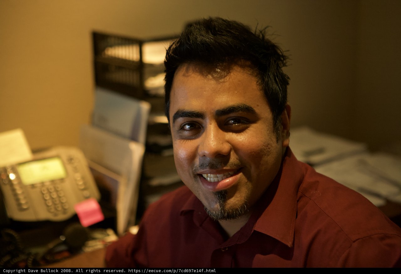 Red Shirted Man at Work