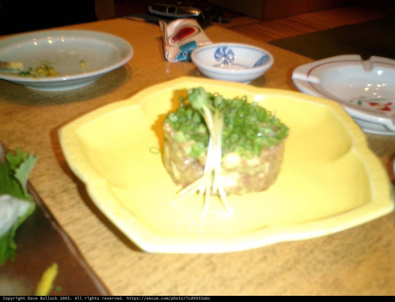 Delicious Japanese Lunch on a Yellow Plate