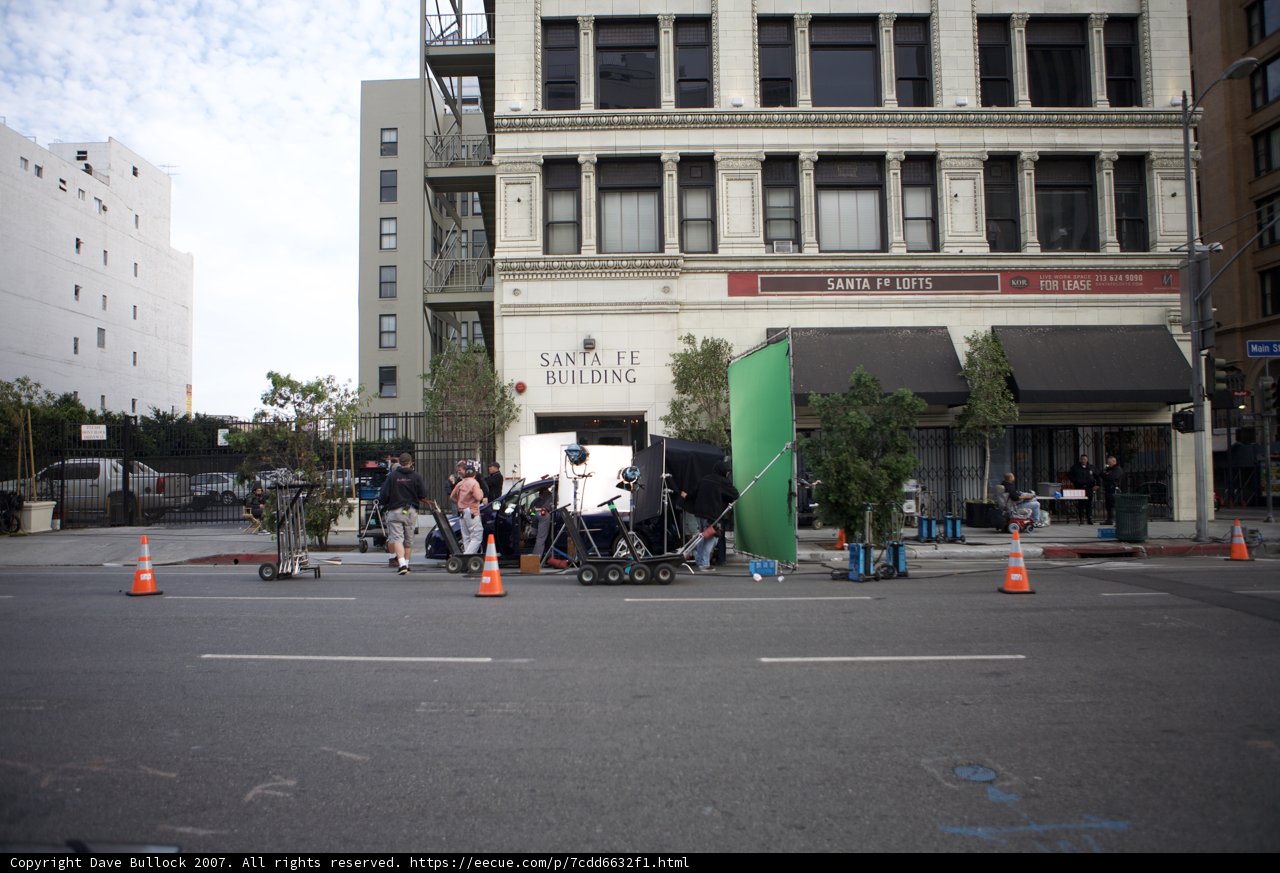 Green Screen in Front of City Building
