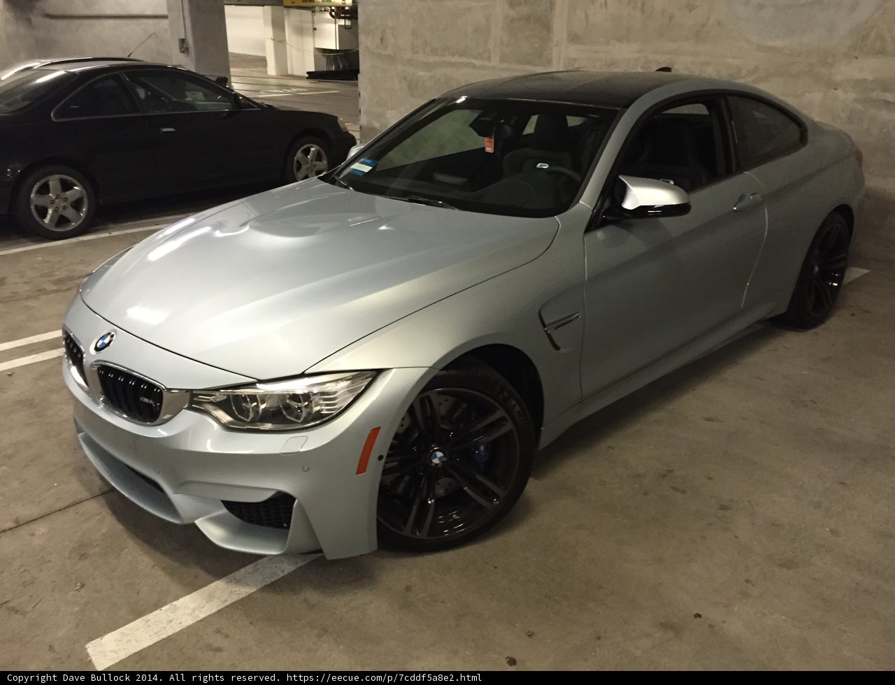 Parked M4 in Los Angeles Parking Garage