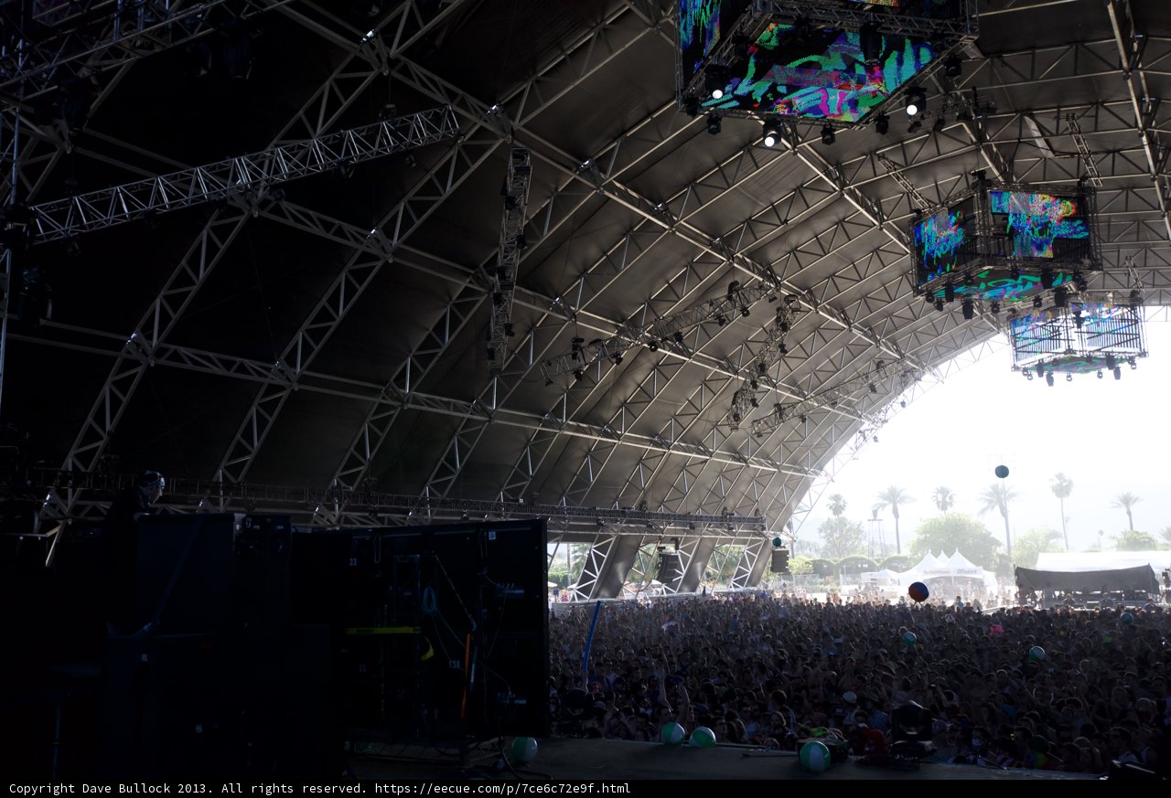 Stage Spotlight on Massive Coachella Crowd