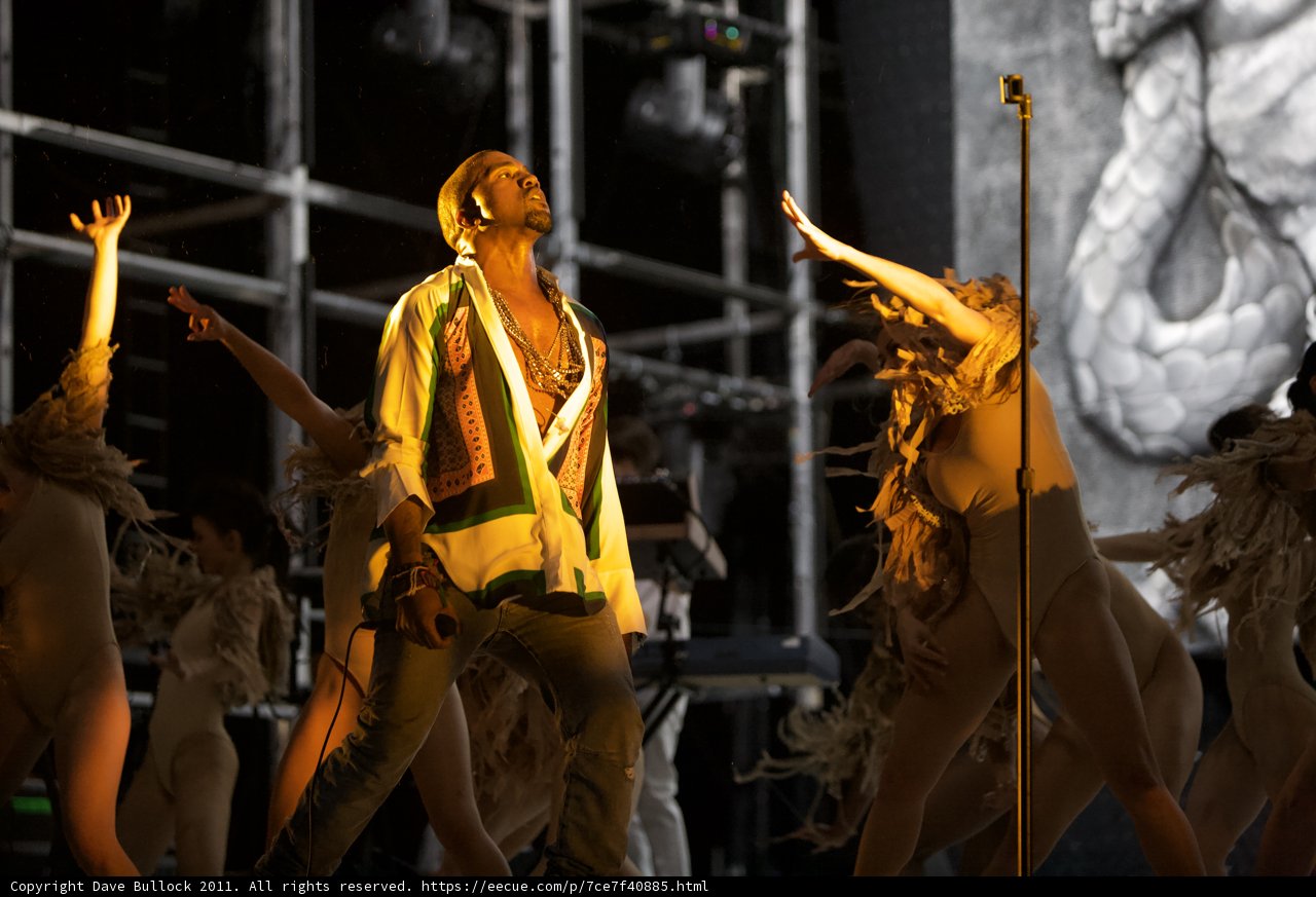 Kanye West Takes the Stage with Dancers at Coachella 2011