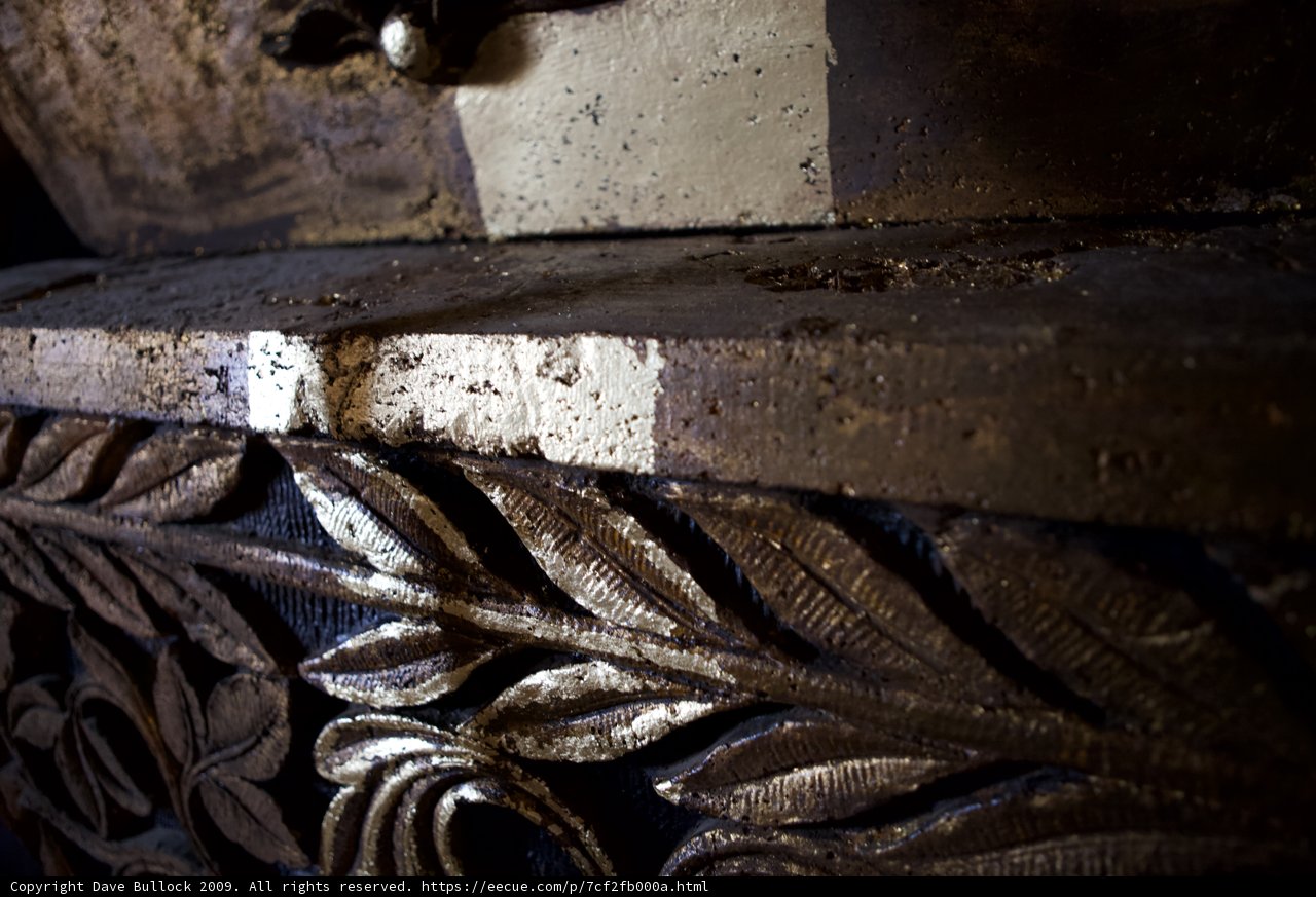 Intricate Carvings on Restored Wooden Table