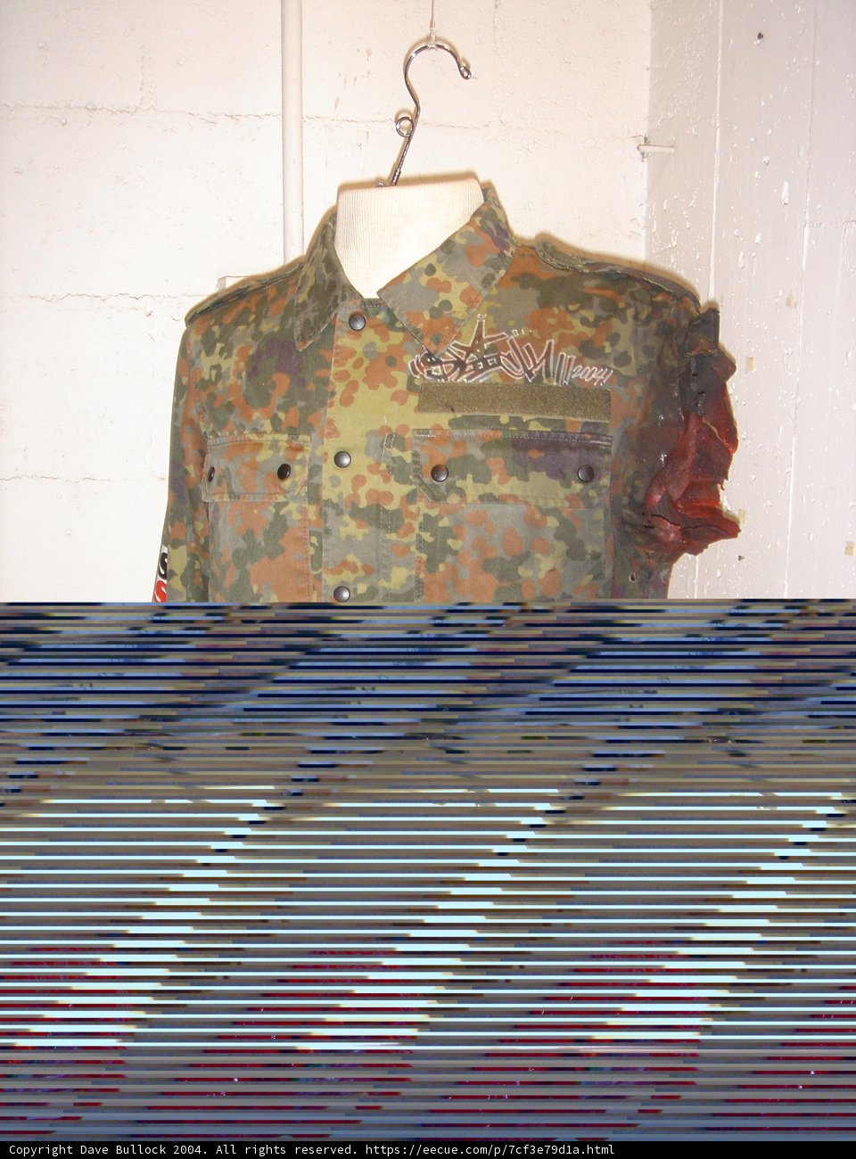 Military-inspired fashion mannequin