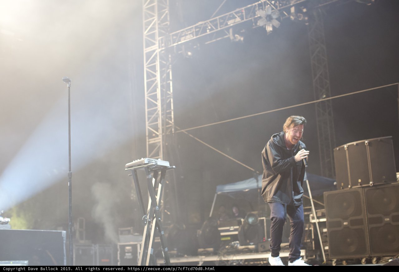Singer at Stage Right Speakers