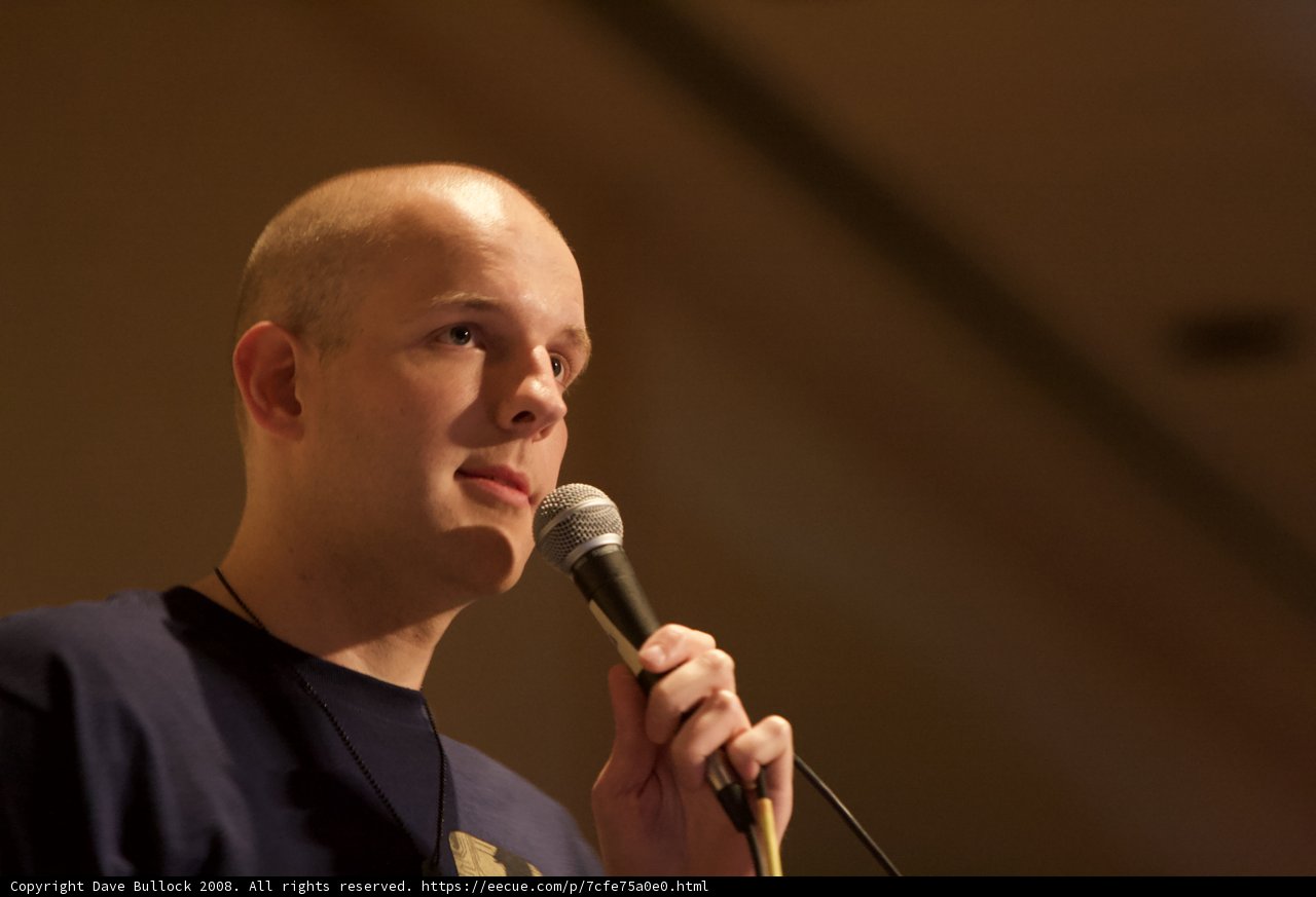 Scott Goodman Takes the Stage with a Mic in Hand