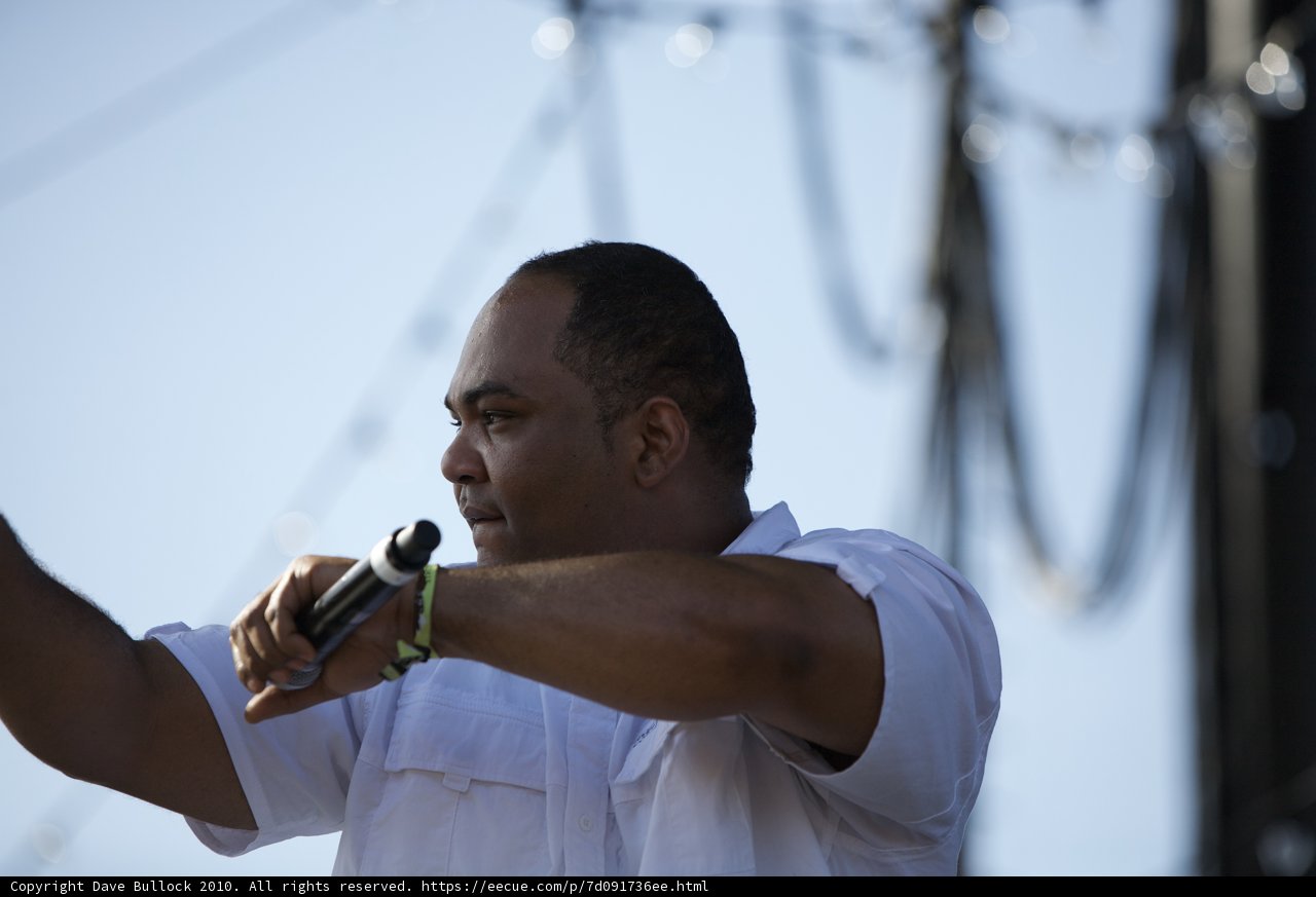 Vincent Mason on the Coachella Stage